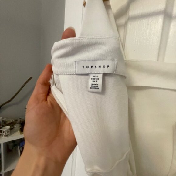 White Topshop jumpsuit romper, size 8 US - Picture 11 of 15